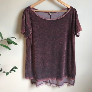 FREE PEOPLE velvet top
